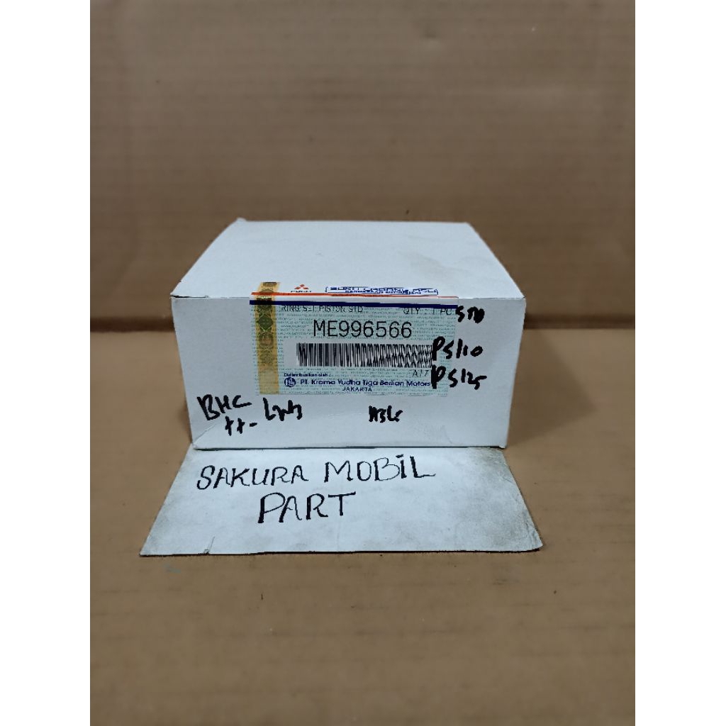 RING SEHER PISTON MITSUBISHI CANTER 125PS 110PS ASLI ORIGINAL KTB