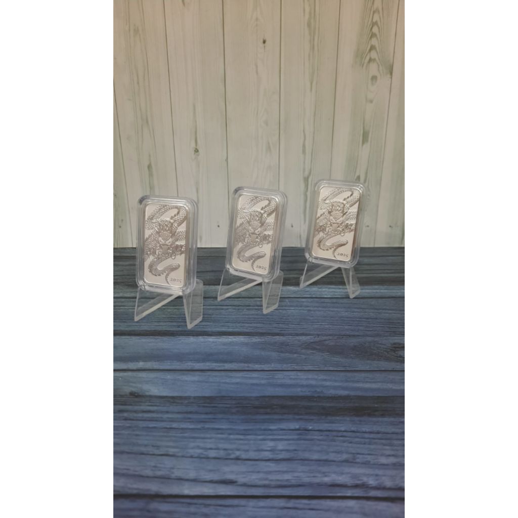 Perth Mint Lunar Dragon Silver Bar 2025 1 Oz