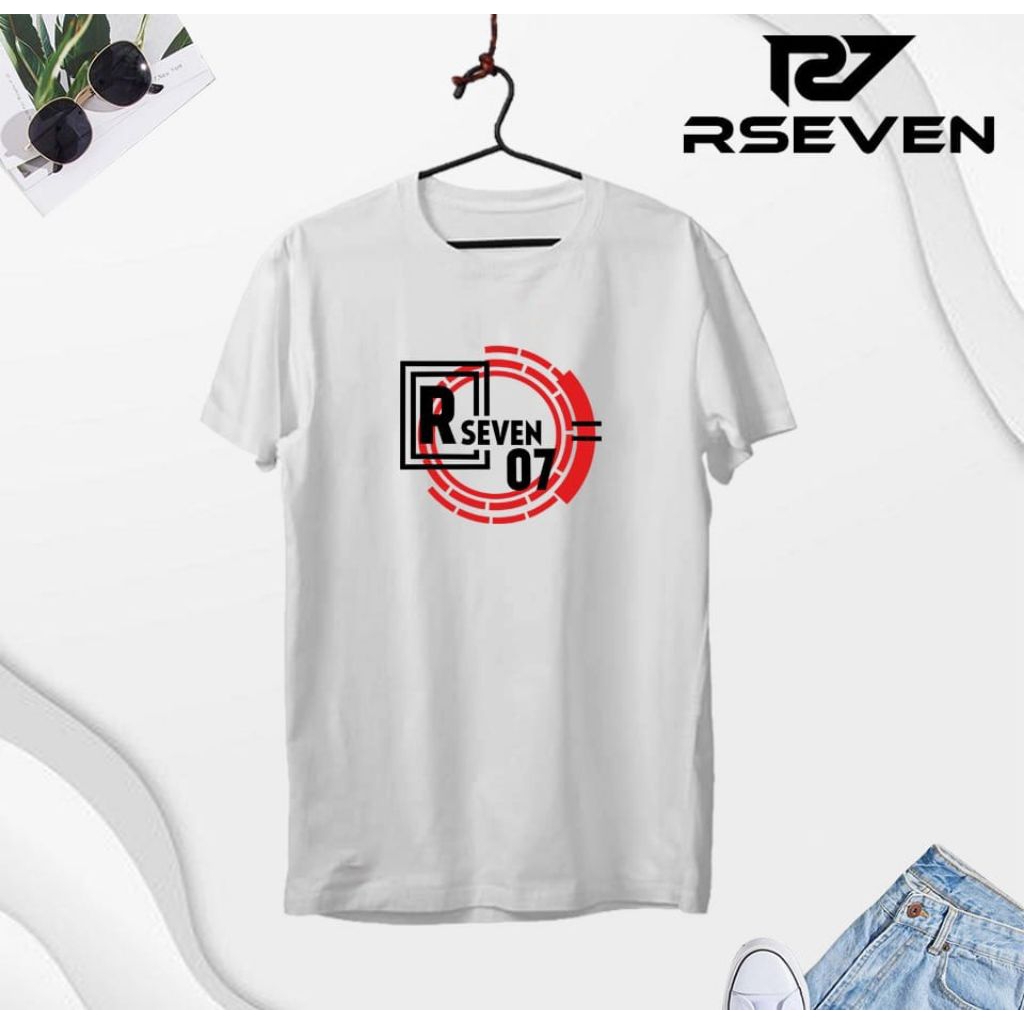 Kaos distro original r seven putih