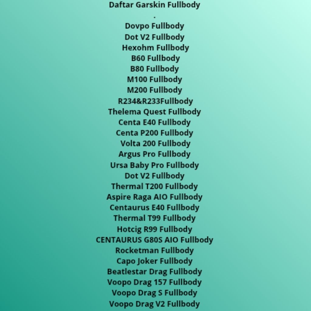 

Pelindung Body Segala Merk Motif Bebas Dari Pembeli