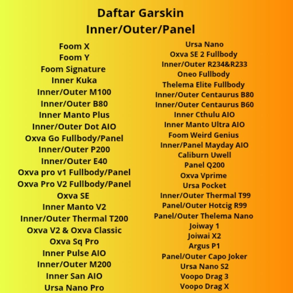 

Pelindung Body Anti Gores Segala Merk Motif Bisa Custom