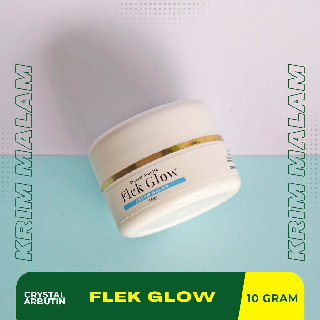 Flek Glow | Krim Malam Crystal Arbutin 100% Original Cleopatra Cosme