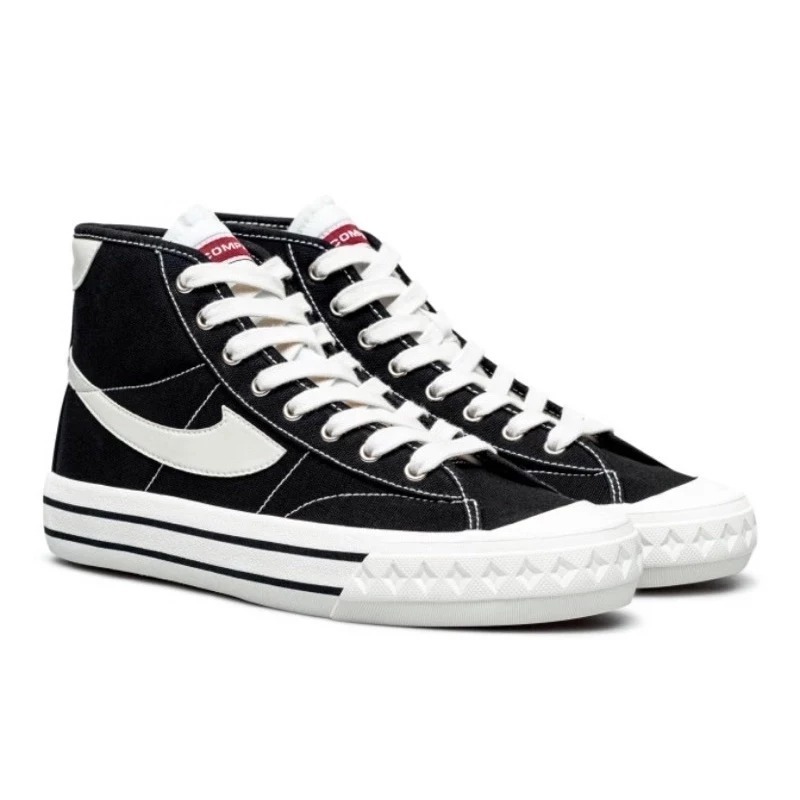 Sepatu Compass Retrograde High Black White