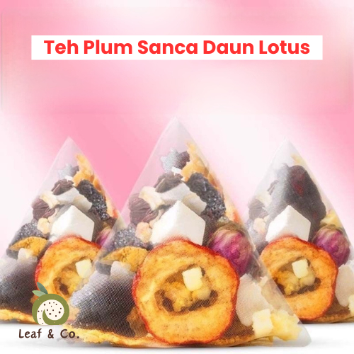 

Teh Plum Sanca Daun Lotus / Smoked Plum Hawthorn Lotus Leaf Tea