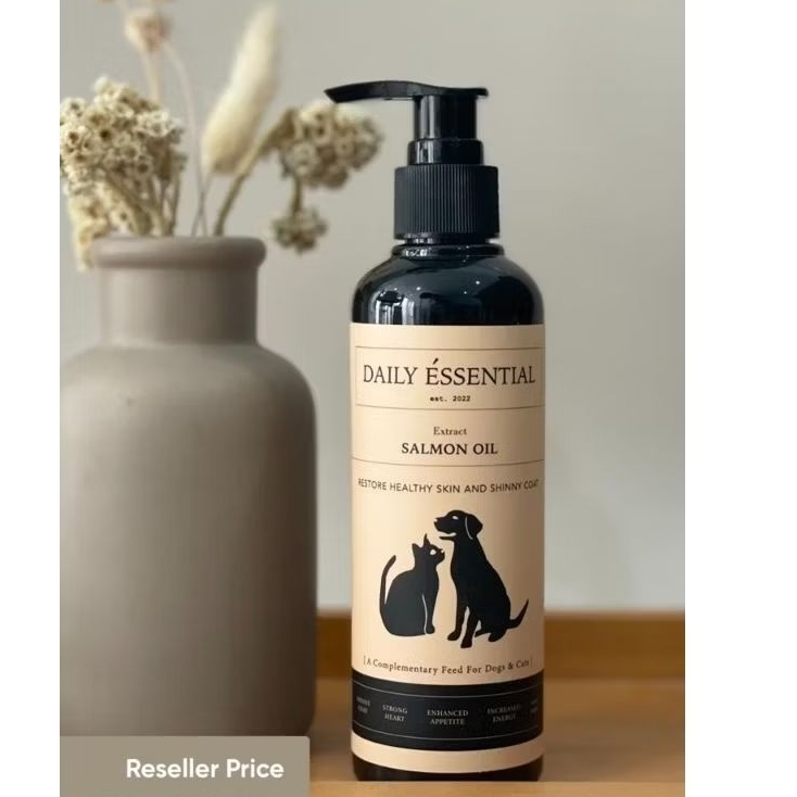 minyak ikan salmon oil anjing kucing 250ml daily essential