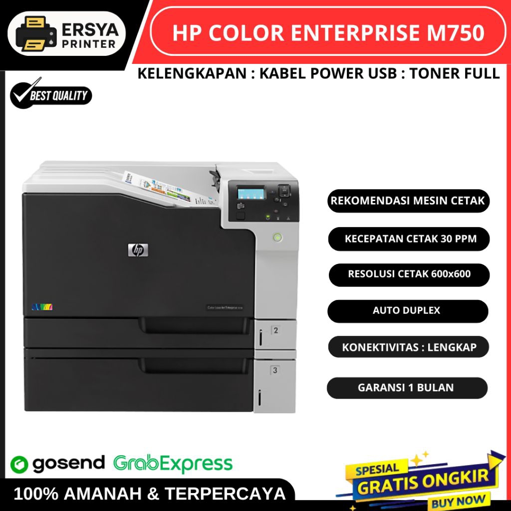 Printer A3 HP Color LaserJet Enterprise M750