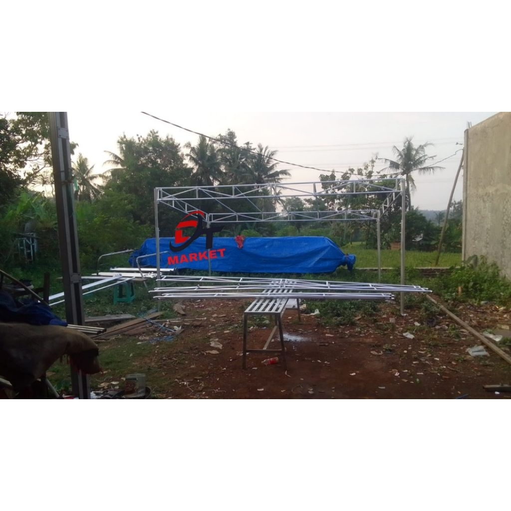 RANGKA TENDA PESTA/TEROP MODEL DATAR 4X6