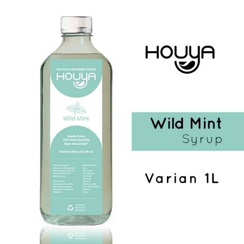 

Houya Wild mint Syrup 1Liter - Sirup Rasa Wild mint