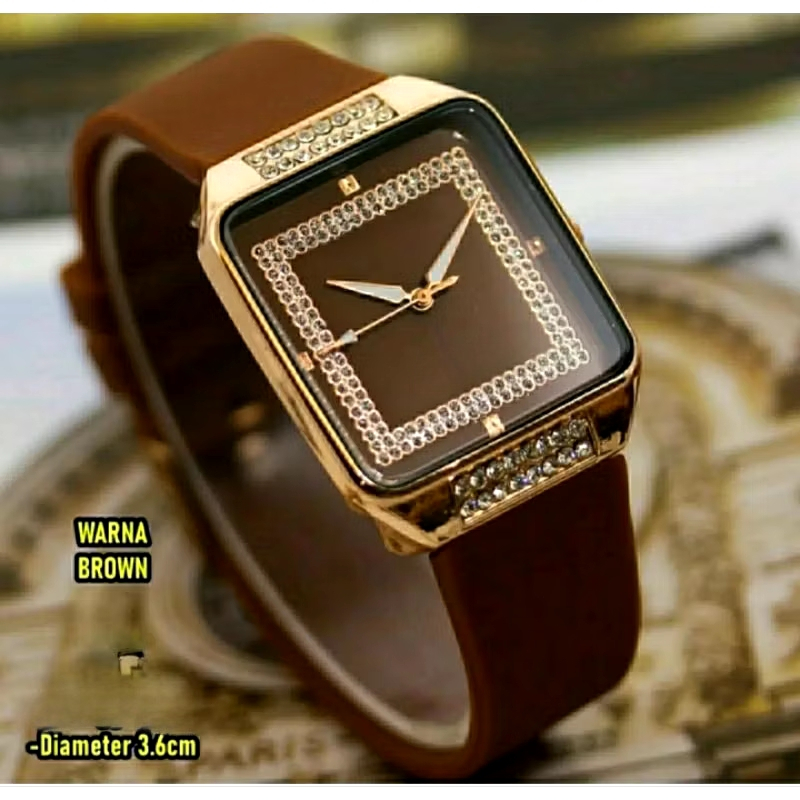 JAM TANGAN WANITA RUBBER TERBARU 2023 TANGGAL AKTIF KEKINIAN MURAH CEWEK