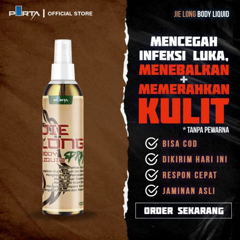BODY LIQUID ARAK GOSOK KHUSUS AYAM ADUAN - JIE LONG SPRAY 100ML