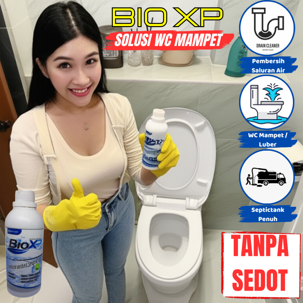 Obat Penghancur Tinja WC Mampet BIO XP Formula Kuras Sepiteng Penguras Kloset Septictank Penuh Mempe