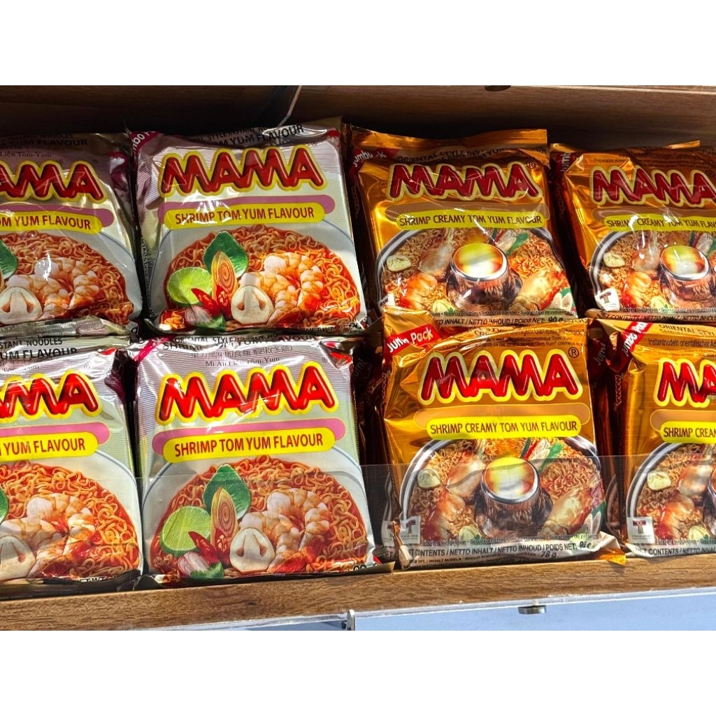 

MAMA MIE INSTAN THAILAND JUMBO PACK 2PCS | SHRIMP TOM YUM & SHRIMP CREAMY TOM