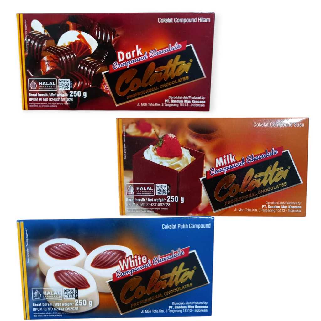 

COLATTA DARK CHOCOLATE BLOK 250GR