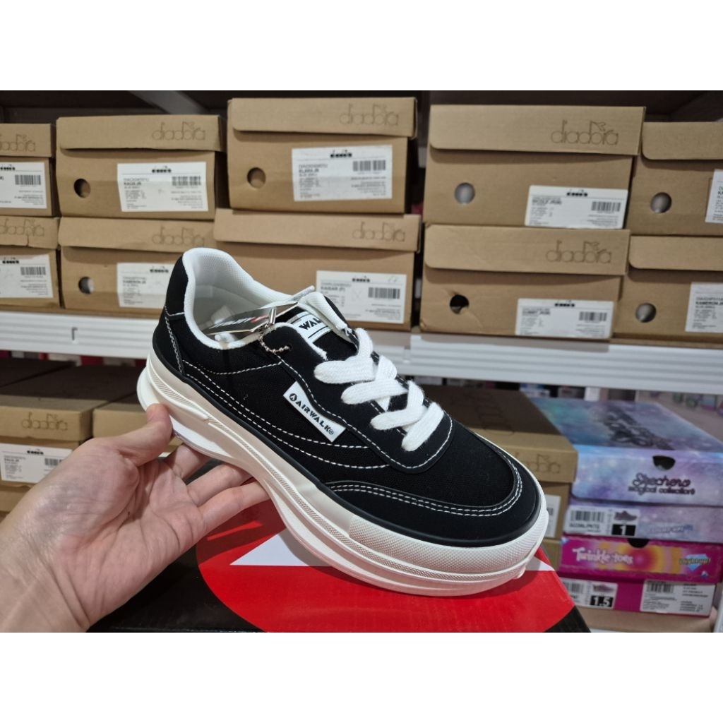 Airwalk Camren Black Sepatu Sneakers Original| Women Sneakers Shoes Airwalk Hitam Original