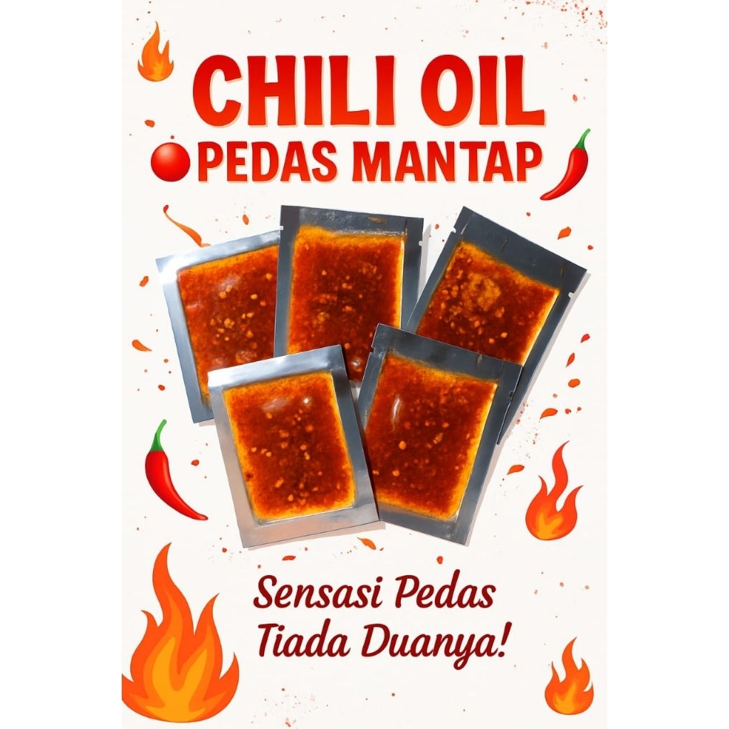 

-MURAH- Chili Oil Pedas Mantap 7-9gram