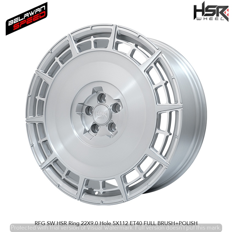 Velg mobil kualitas premium hsr forged Tipe rfg sw Ring 22 pcd 5X112 untuk mercy camry accord civic 