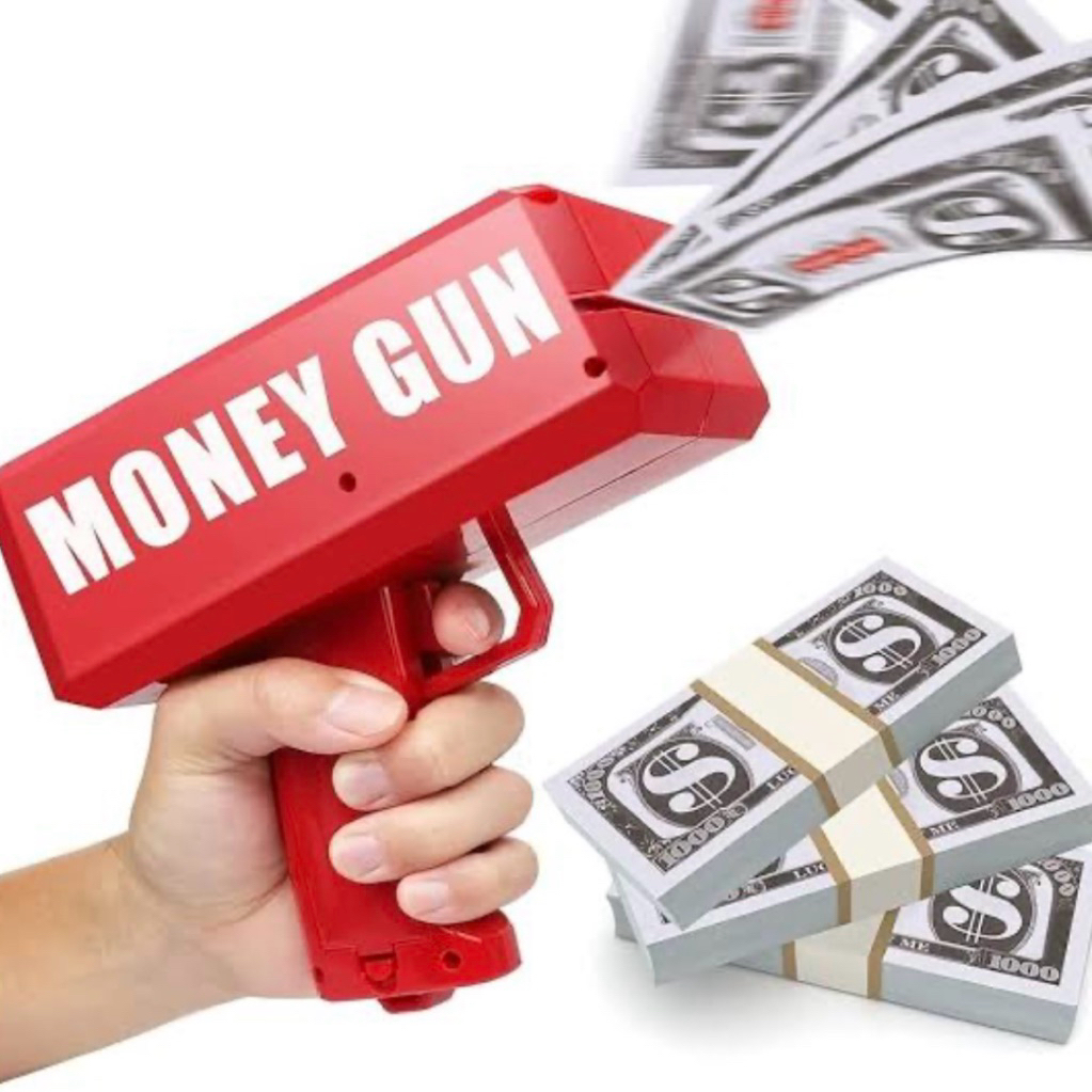 MAINAN ANAK SNI | MONEY GUN | MAINAN TEMBAKAN UANG