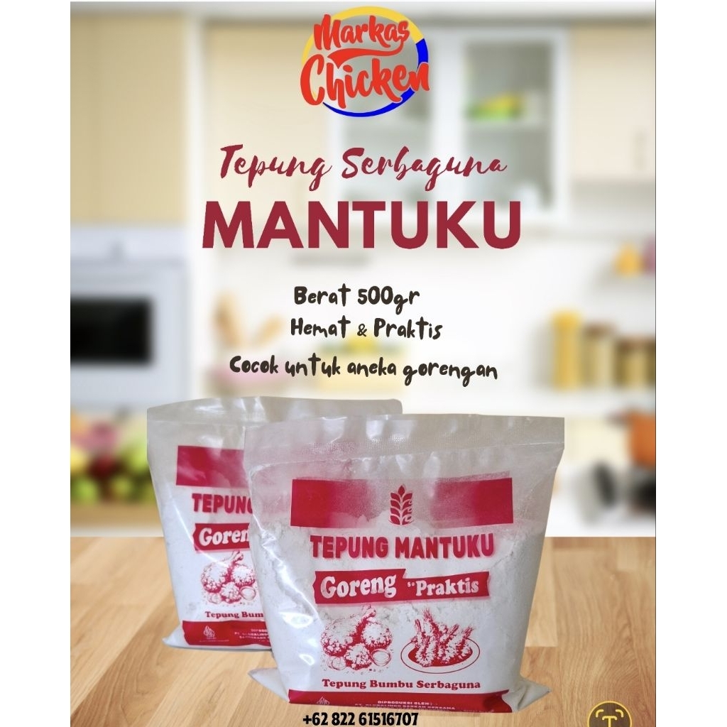 

Tepung Bumbu Serbaguna Mantuku 500gr