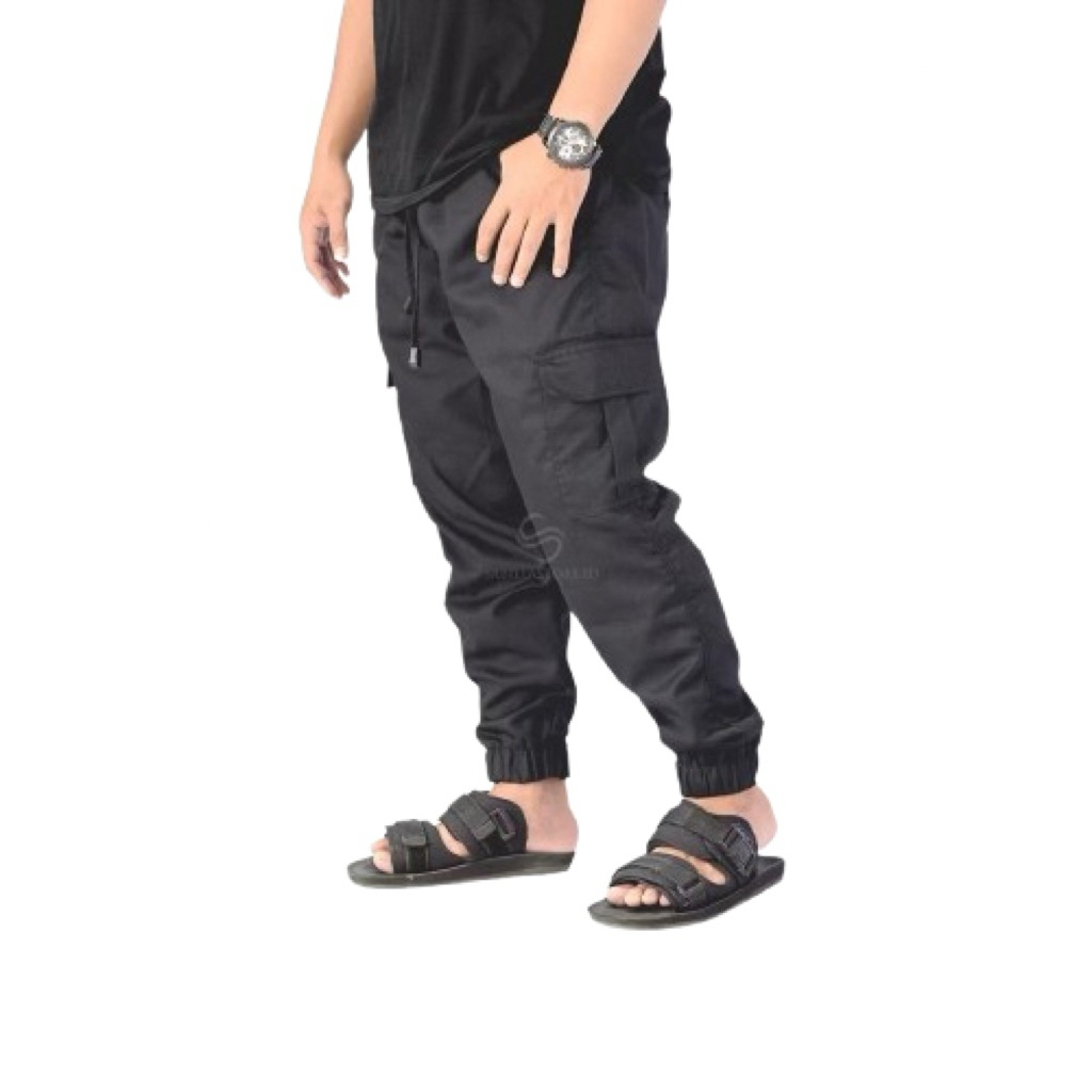 Celana Panjang Joger Cargo Pria Bahan Melar Celana Cargo Pria Dewasa
