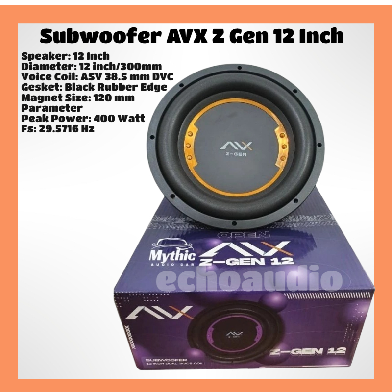 Speaker Subwoofer 12 inch AVX Z-GEN 2 Doubel Coil 400W