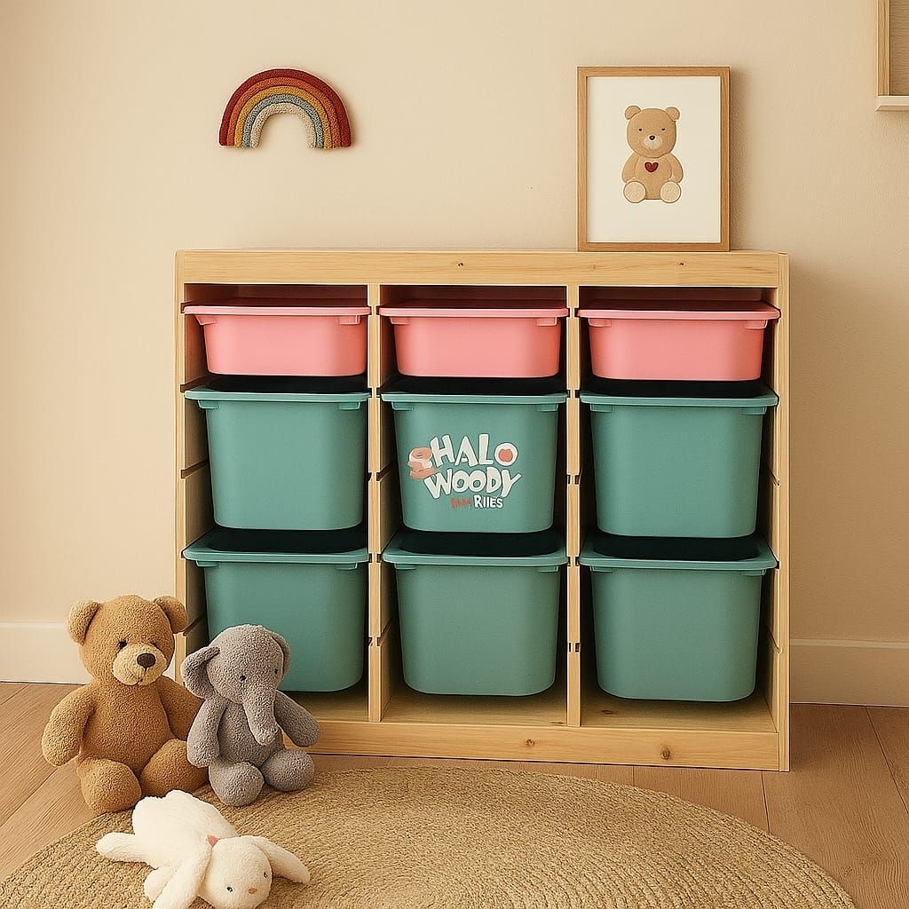 Rak Mainan Merkurius B - Rak Mainan Kayu - Rak Mainan Anak