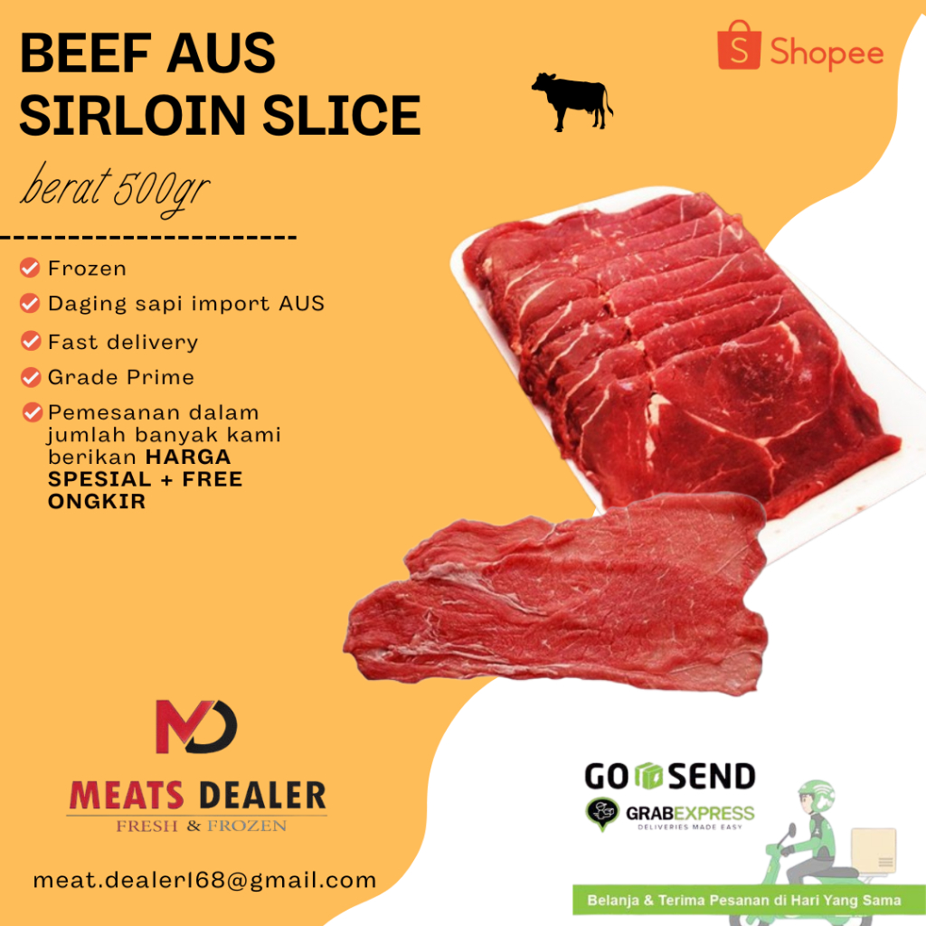 

Slice Beef Sirloin AUS 500g