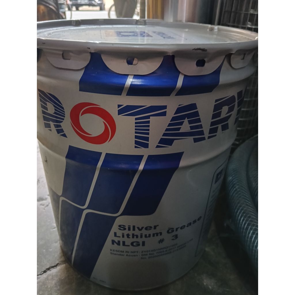 MINYAK GEMUK ROTARY CHASSIS GREASY CG 101 NLGI 3 (SILVER) PAIL 15KG. MINYAK GEMUK 15KG. READY MINYAK