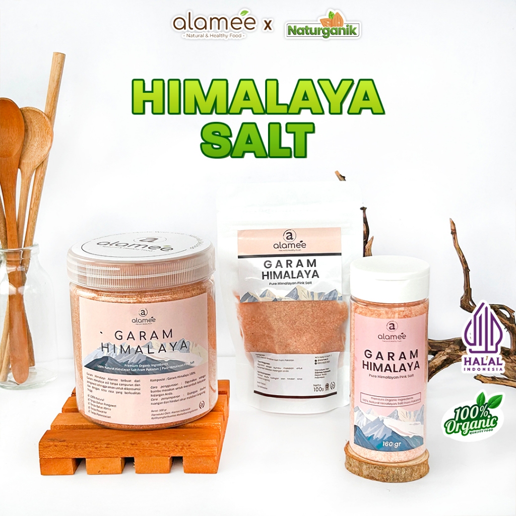 

ALAMEE Garam Himalaya Himalayan Pink Salt Asli Pakistan naturganik