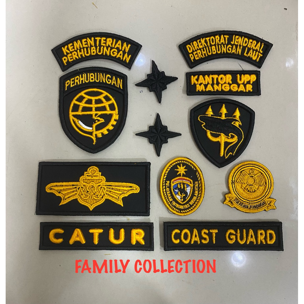 ATRIBUT COAST GUARD BORDIR TIMBUL