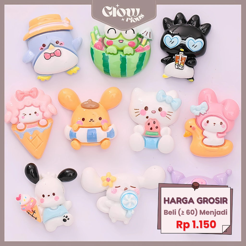 

GR Stiker 3D Resin Clay DIY Kreativitas Anak Botol Minum Dompet Kotak Pensil Motif Sanrio 3D-018