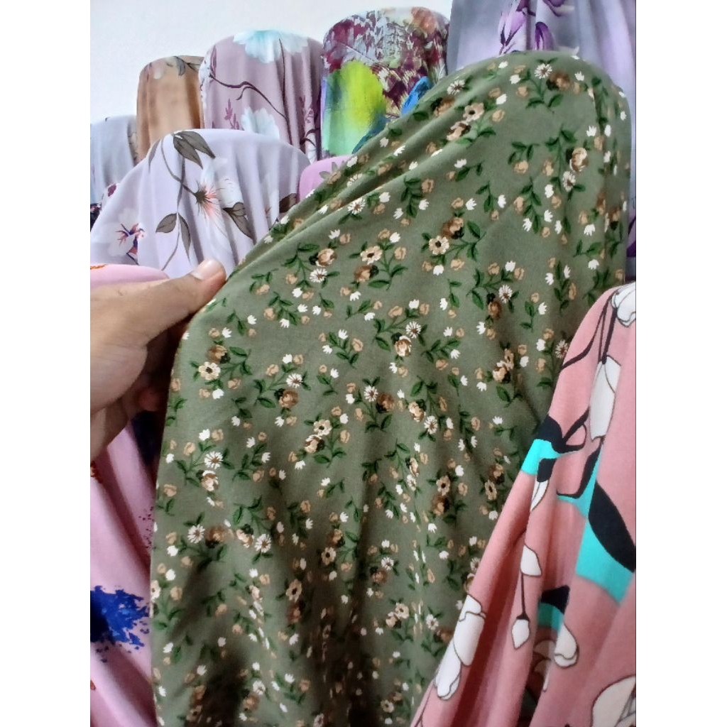 Kain/Bahan Katun rayon premium motif karakter//Kain katun rayon motif premium high quality//Bahan ka