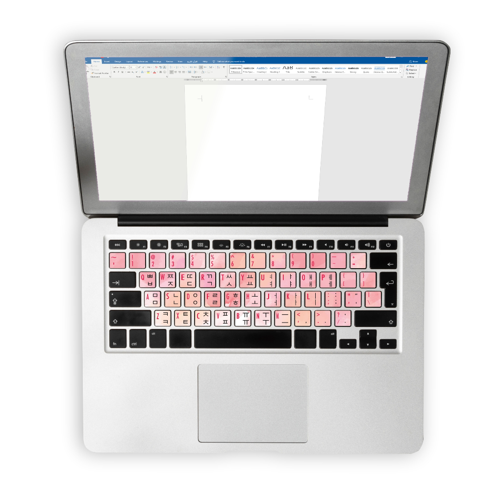 Ghif Stiker Sticker Keyboard Bahasa KOREA HANGUL Premium Vinyl PC Komputer Laptop waterproof Anti lu