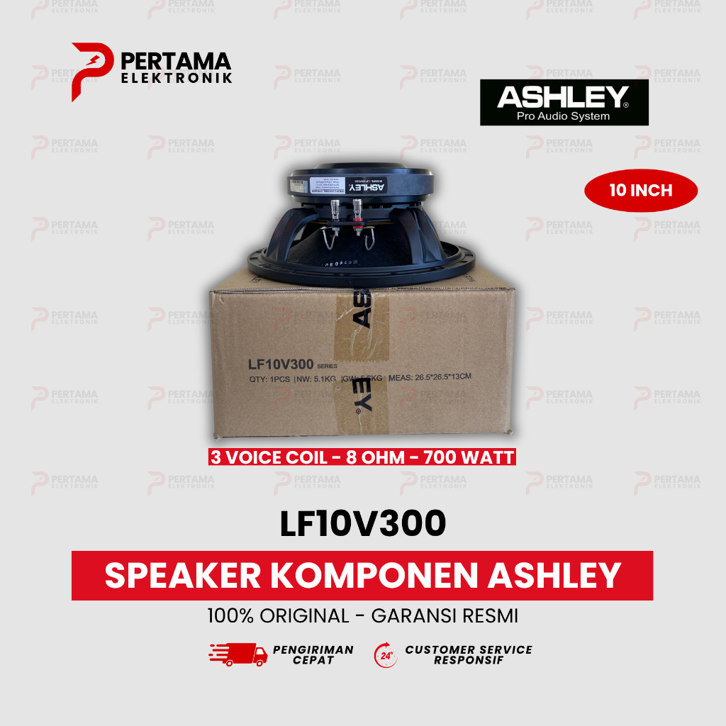 Speaker Komponen ASHLEY LF10V300 10 Inch Original / Speaker Ashley 10 Inch