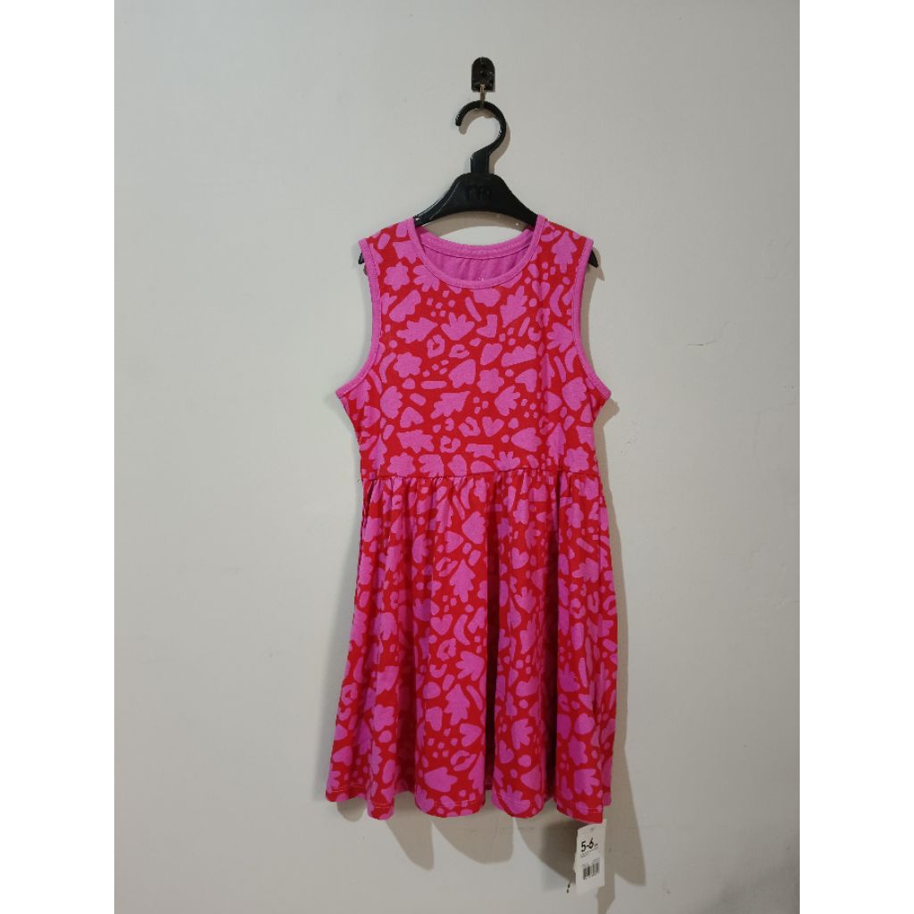 Mothercare Leaf-Print Jersey Dress / Mothercare Dress Anak Perempuan / Dress Mothercare
