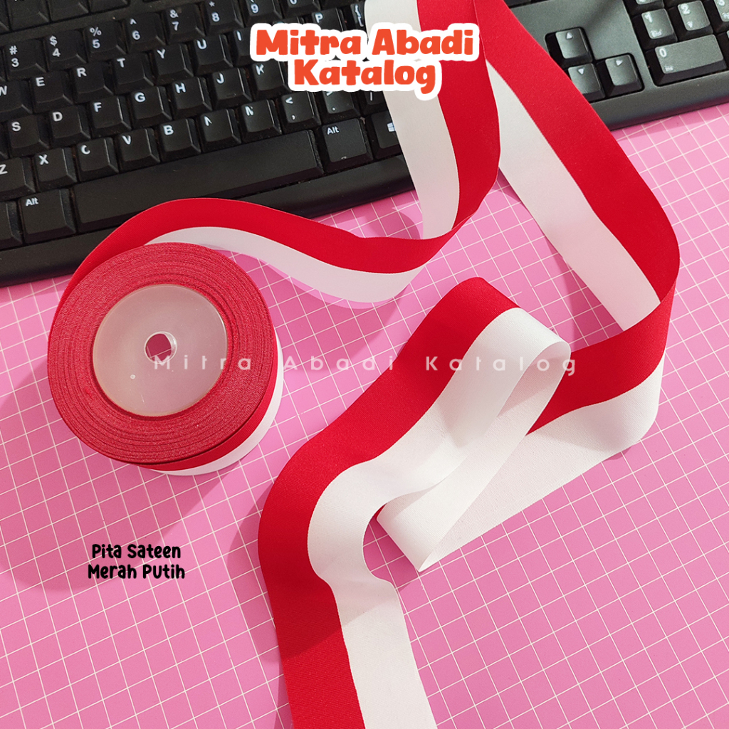 

PITA SATEEN MERAH PUTIH / PITA SATIN DEKORASI 17AN LOMBA TUJUH BELASAN MERDEKA DIRGAHAYU INDONESIA