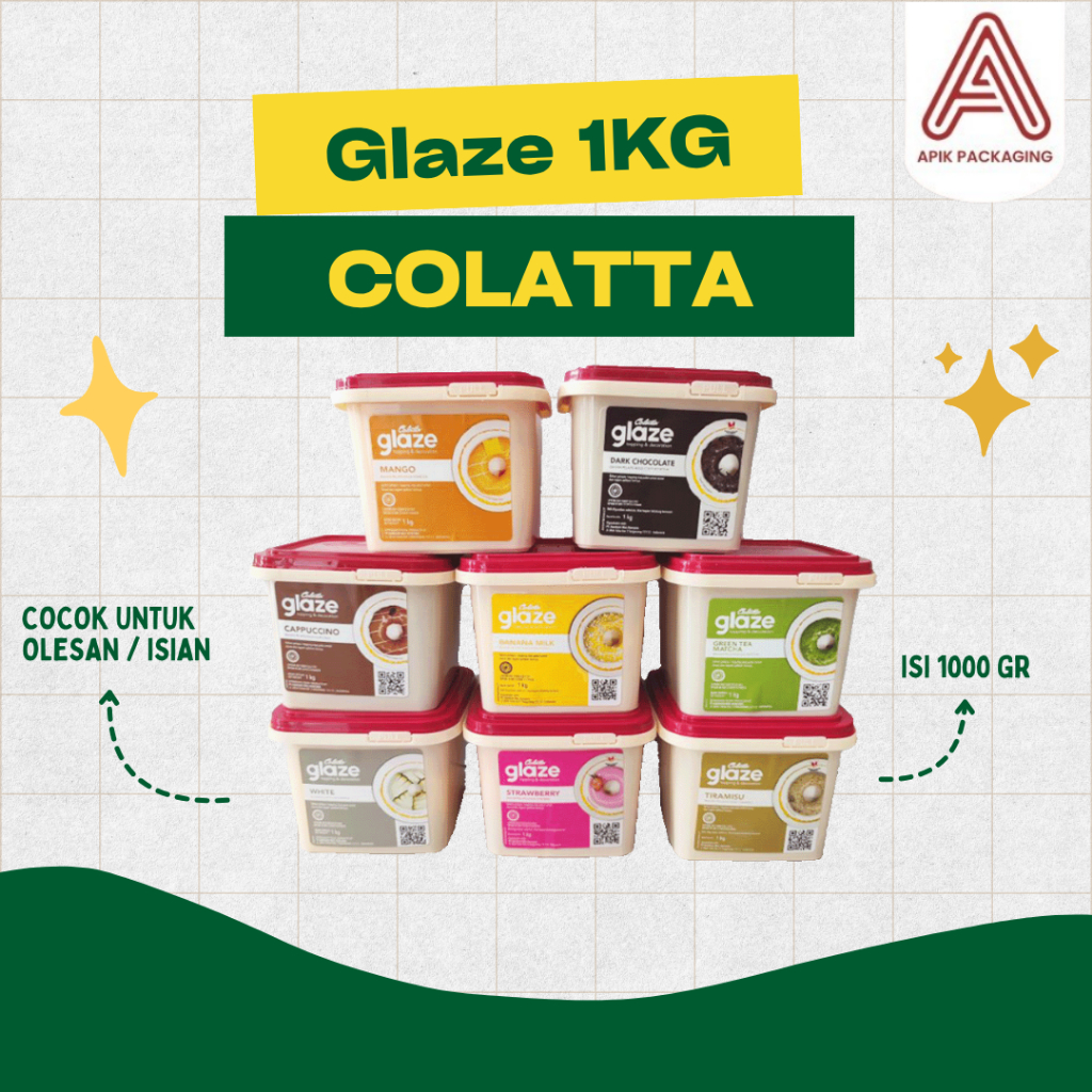 

COLLATA GLAZE 1KG / COLATA GLAZE TIRAMISU / COLATA GLAZE CAPUCINO / COLATA GLAZE GREEN TEA