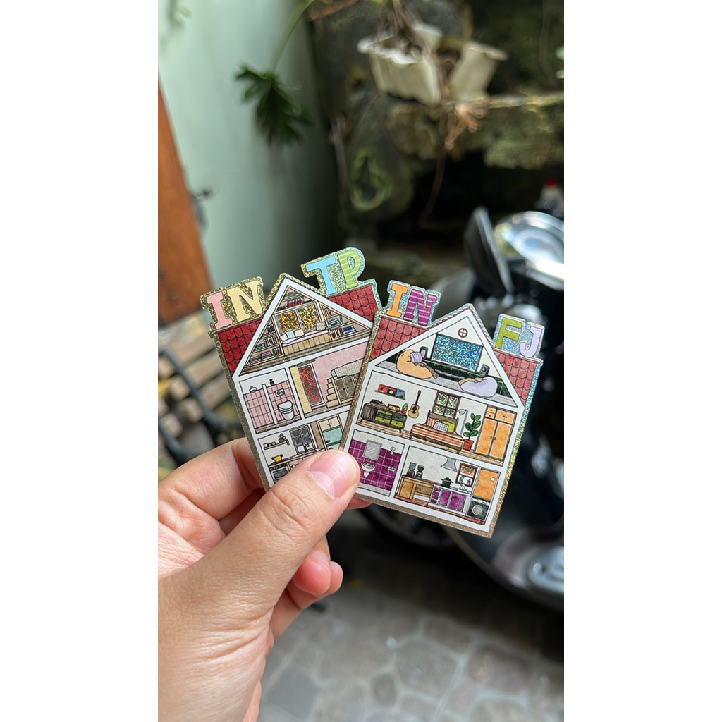 

Sticker UV Holo Glitter seri MBTI