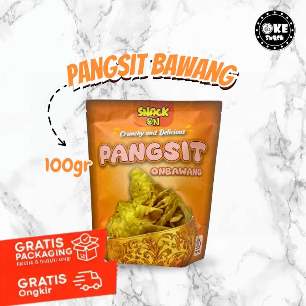 

Snack On Keripik Pangsit Bawang Original Gurih