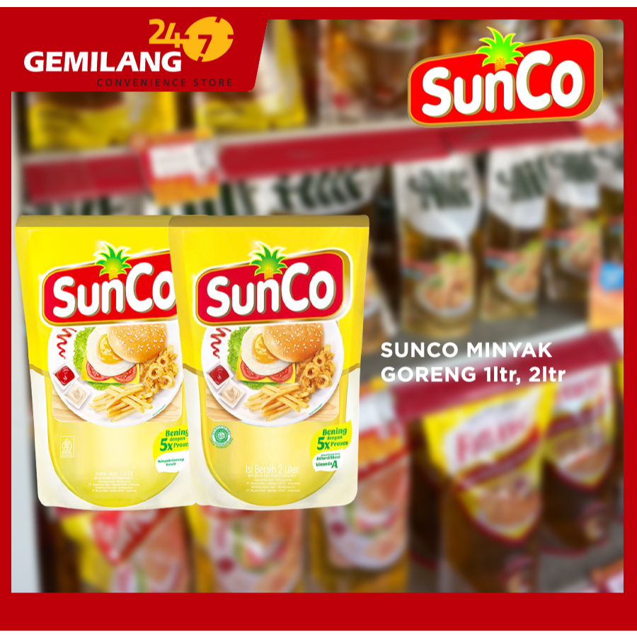 

SUNCO MINYAK GORENG 1ltr, 2ltr