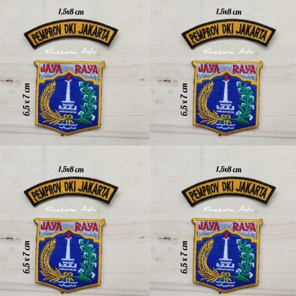 Bet Pemprov DKI Jakarta / Badge Dasar benang pemprov DKI