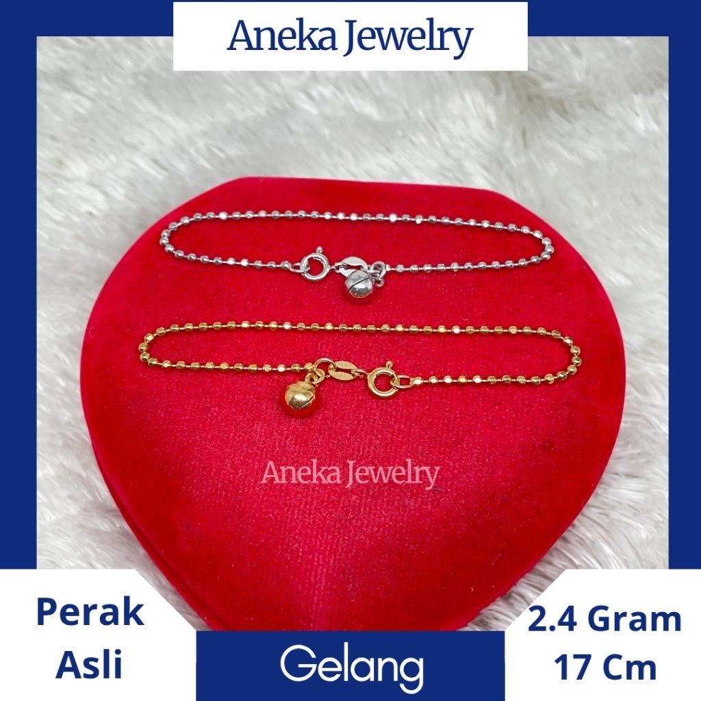 Gelang Biji Lada Mini Variasi, Perak 925