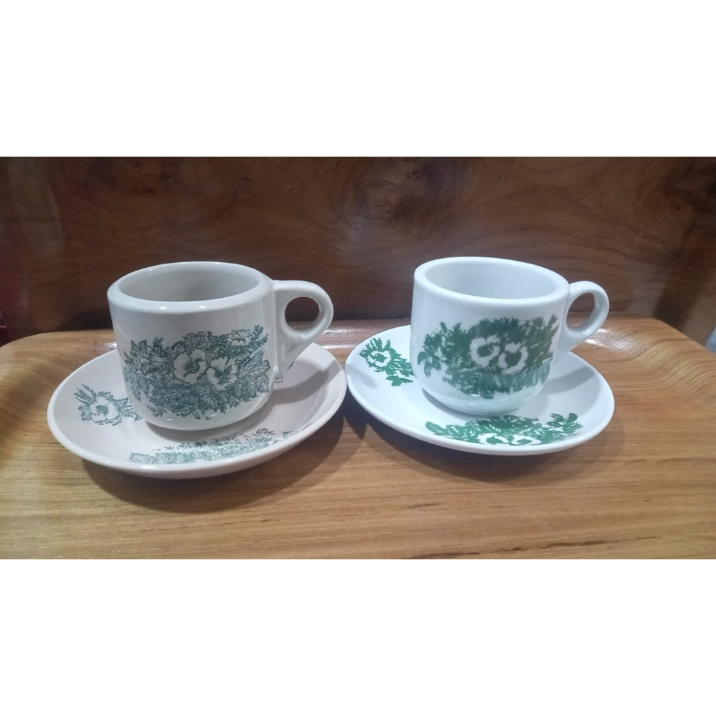6 Sets Cangkir kopi tiam | Cangkir keramik kopi tiam | Cangkir Teh | Cangkir kopi keramik Kopin