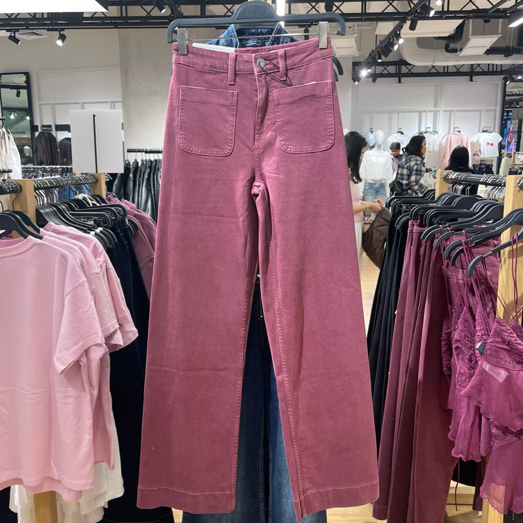 Jeans Wide Leg BERSHKA Women Jastip (jasa titip)