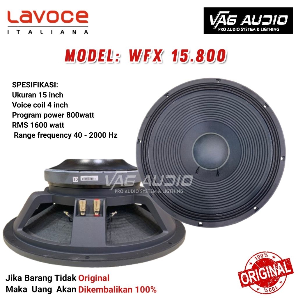 SPEAKER COMPONENT LAVOCE WFX15.800