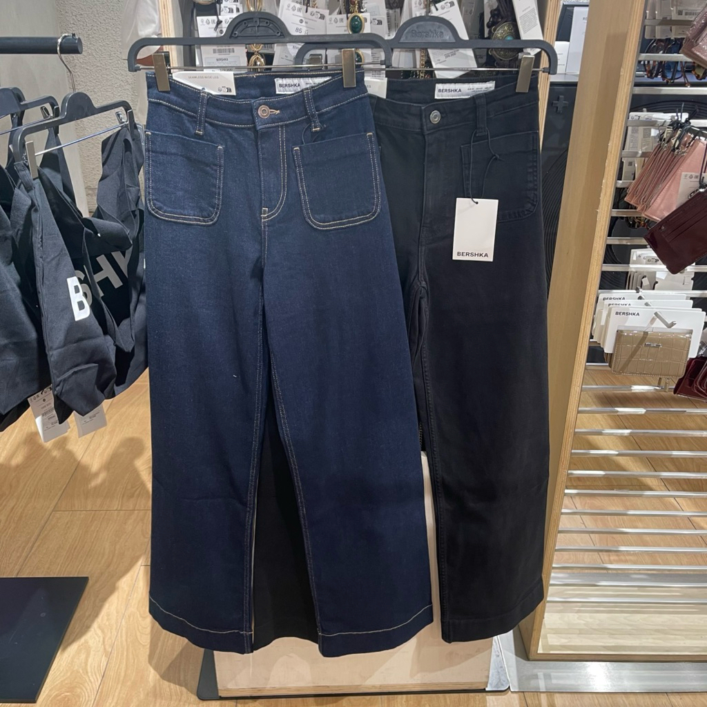 Jeans Wide Leg BERSHKA Women Jastip (jasa titip)
