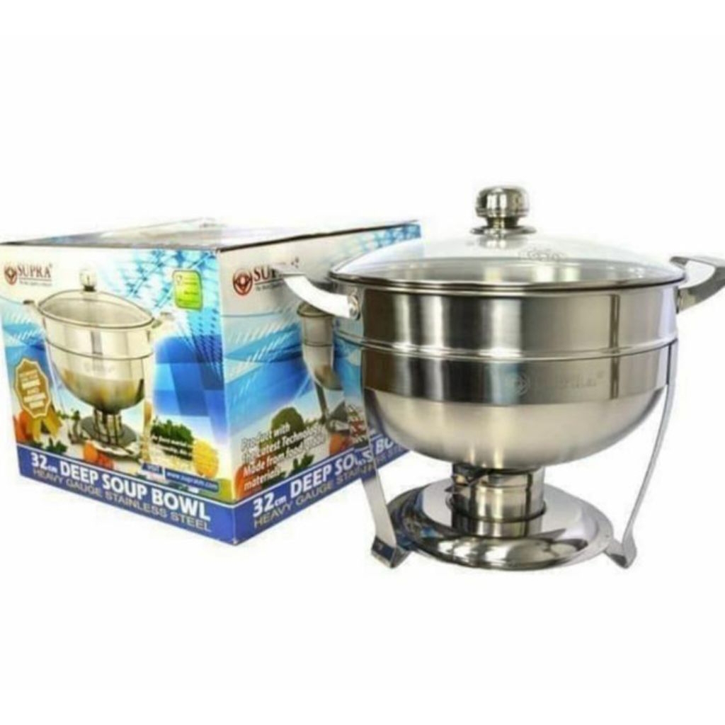 Deep Soup Bowl Supra 32 cm / Tempat sop prasmanan / wadah pemanas soup prasmanan