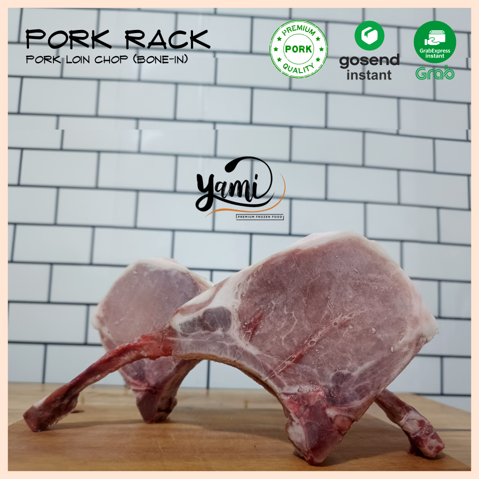 

[YAMI] Pork Chop Steak Loin Slice Bone in Daging Babi Premium Empuk