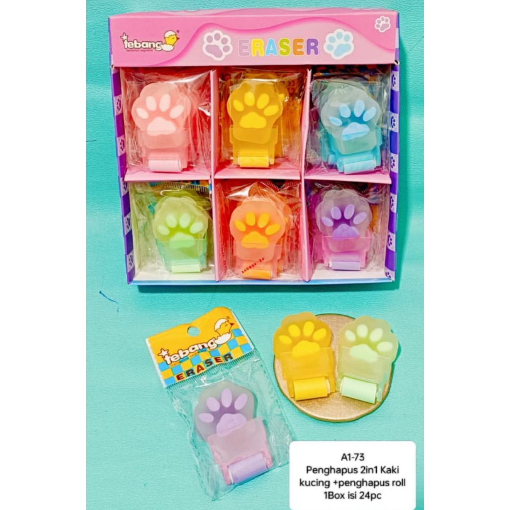 

penghapus Paw 2in1 roll