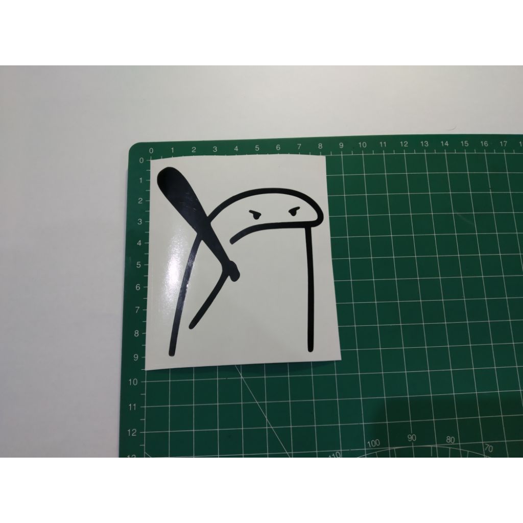 

stiker cutting flork meme