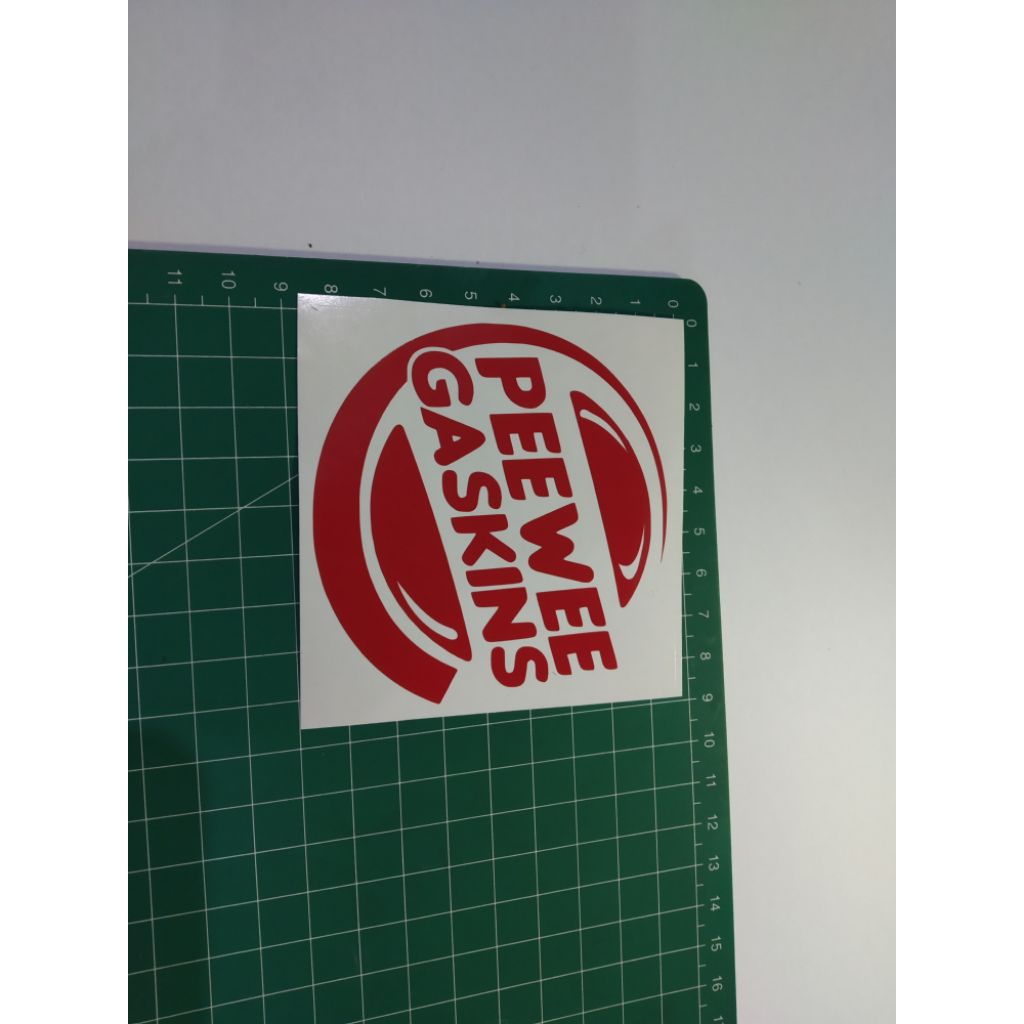 

stiker cutting pee wee gaskins